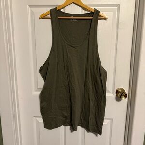 Olive Green Sleeveless Top
